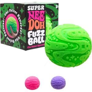 🔥Nee Doh Giant XL Super FuzzBall Squishy Stress Relief Green BNWT🔥